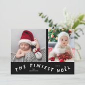 Tiniest Noel Faire-part de naissance de vacances (Debout devant)