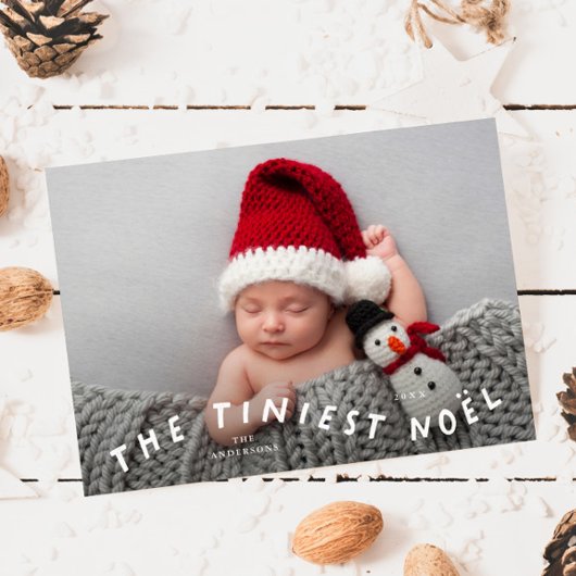 Tiniest Noel Holiday Faire-part de naissance