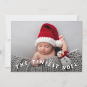 Tiniest Noel Holiday Faire-part de naissance (Devant)