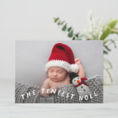Tiniest Noel Holiday Faire-part de naissance (Debout devant)