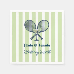 Tinis & Tennis Chic Tennis Verjaardagsfeestje Servet