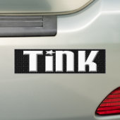 Tink Bumpersticker - Zwarte en witte sterren (Op auto)