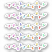 Tinkelende Kerstverlichting Decorative Journaal Ra Sticker (Voorkant)