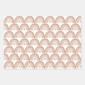 TINLEY Bohemian Terracotta Rainbow Sun Inpakpapier Vel (Voorkant)
