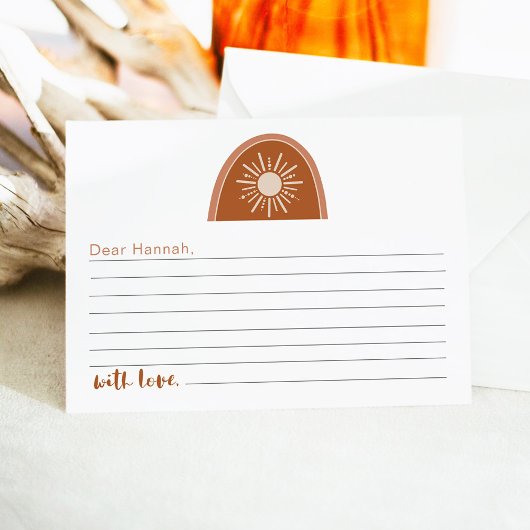 TINLEY Boho Rainbow 1e Birthday Time Capsule Kaart