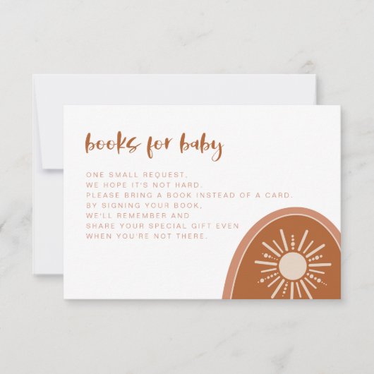 TINLEY Boho Terracotta Rainbow Books voor Baby Kaa Kaart (Voorkant)