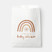 TINLEY Boho Terracotta Rainbow Sun Baby Uitnodigin Bedankzakje (Voorkant)