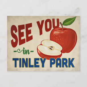 Tinley Park Illinois Apple - Vintage Travel Briefkaart