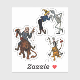  TinMan, vogelverschrikker en leeuw Sticker