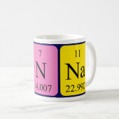 Tinna nom de table périodique tasse (Devant droit)