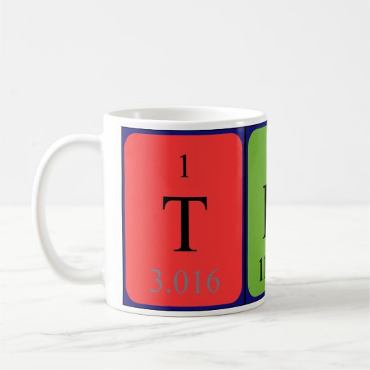 Tino périodique nom de la table mug (Gauche)