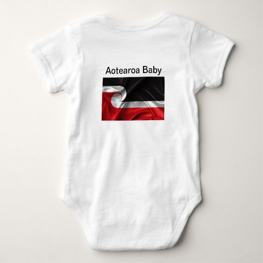 Tino Rangatiratanga vlag beide zijden Romper (Achterkant)