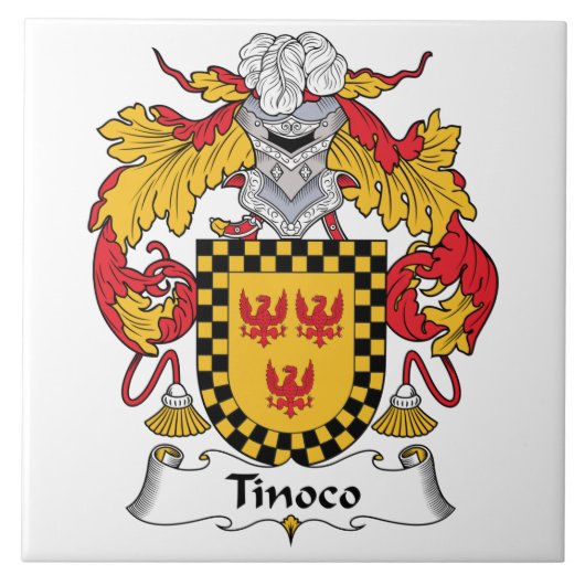 Tinoco Family Crest Tegeltje (Voorkant)