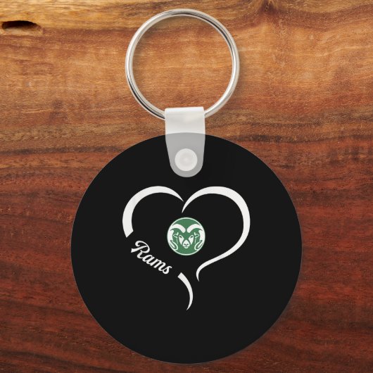Tinora Rams Logo Half Heart Slogan Hs Sleutelhanger (Voorkant)