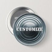 Tinplate-Sjabloon Ronde Button 7,6 Cm (Voorkant /achterkant)