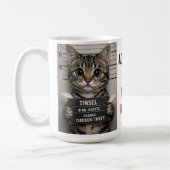 Tinsel de Kerstkat Koffiemok (Links)