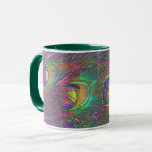 Tinsel de Noël Peacock Plumes Mug (Devant gauche)