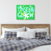 Tinsel en gloed canvas afdruk (Insitu (Slaapkamer))