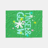 Tinsel en gloed fleece deken (Voorkant (Horizontaal))