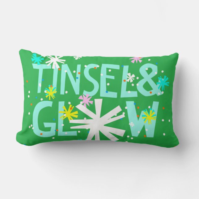 Tinsel en gloed kussen (Voorkant)
