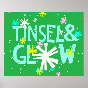 Tinsel en gloed poster
