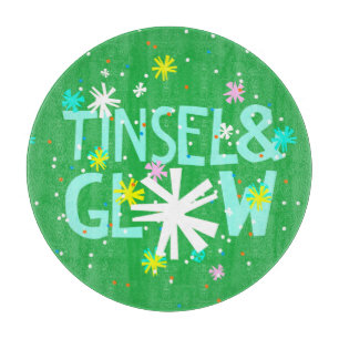 Tinsel en gloed snijplank