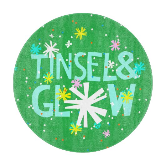 Tinsel en gloed snijplank (Voorkant)