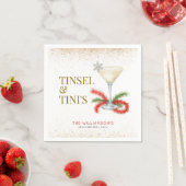 Tinsel en Tinis kerstfeest Servet (Insitu)