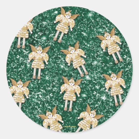 Tinsel Martzkin Kerst stickers (Voorkant)