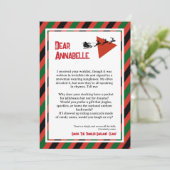 Tinsel Paradox KERST Brief van de Kerstman Kaart (Staand voorkant)