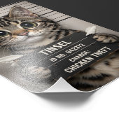 Tinsel the Christmas Kitten Foto Afdruk (Hoek)