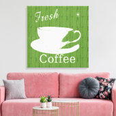 Tintable Weathered Wood Coffee Canvas Afdruk (Insitu (Woonkamer))