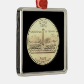 Tinted Utah State Quarter Metalen Ornament (Rechts)
