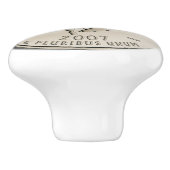 Tinted Wyoming State Quarter Design Keramische Knop (Zijkant)