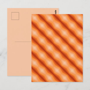 Tinten oranje geometrische abstracte kunst briefkaart