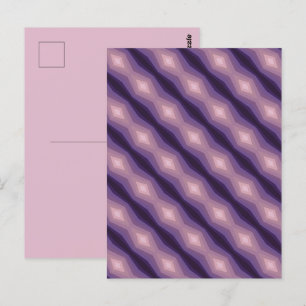 Tinten Paars Geometrische Abstracte Kunst Briefkaart