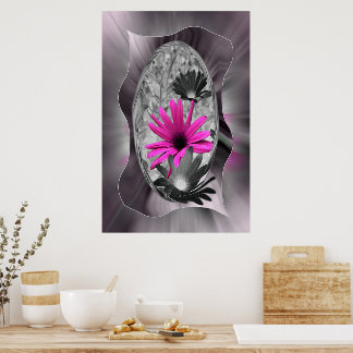 Tinten paars poster