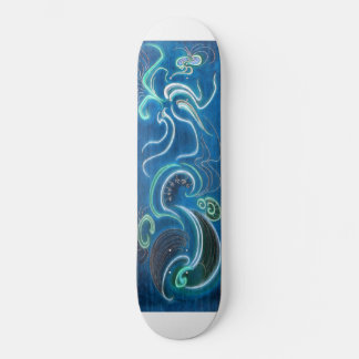 Tinten van blauw skateboard