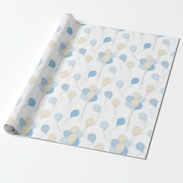 TINTEN VAN BLAUW & TAN BALLONNEN CADEAUPAPIER