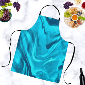 Tinten van blauwe kleurrijke Chef Schort