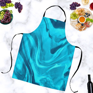 Tinten van blauwe kleurrijke Chef Schort