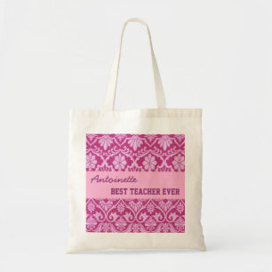 Tinten van de Roze Beste Naam van de Douane van de Tote Bag