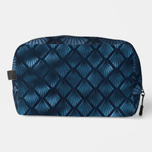 TINTEN VAN DONKERBLAUWE ART DECO PATRONEN TOILETTASJE