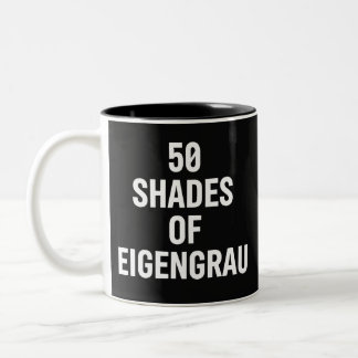 Tinten van Eigenrau Minimalistische Tekst Design Tweekleurige Koffiemok