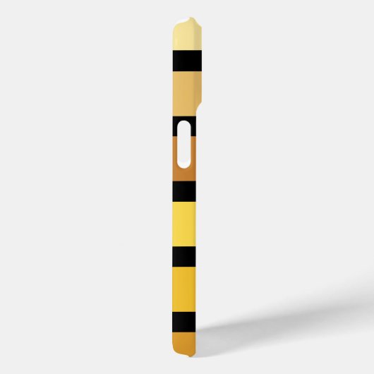 tinten van goudgele strepen op zwart Case-Mate iPhone case (Achterkant / Rechts)