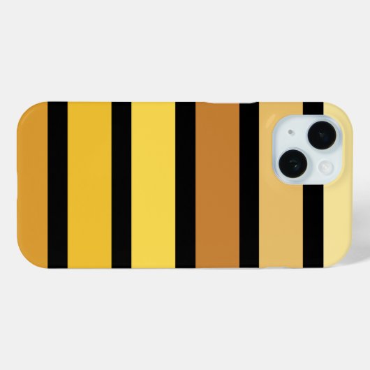 tinten van goudgele strepen op zwart Case-Mate iPhone case (Achterkant (horizontaal))