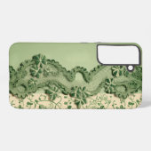 TINTEN VAN GROEN & CRÈME  IERSE KANT LOOK SAMSUNG GALAXY HOESJE (Achterkant horizontaal)