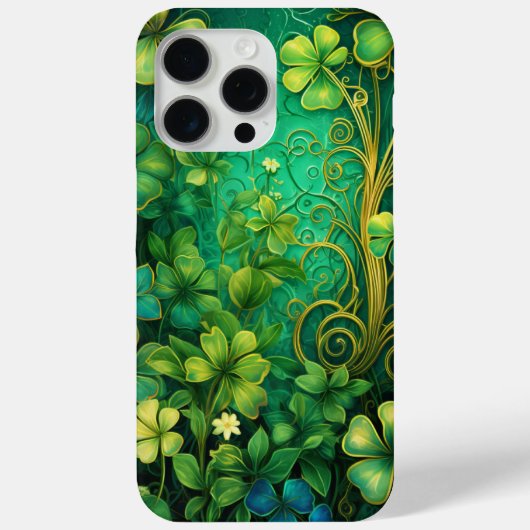 TINTEN VAN GROEN & GOUD IRISH SHAMROCKS Case-Mate iPhone CASE (Achterkant)