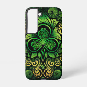 TINTEN VAN GROENE IERSE KELTISCHE SHAMROCKS SAMSUNG GALAXY HOESJE