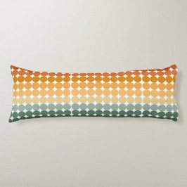 TINTEN VAN GROENE & ORANJE POLKA STIPPEN LICHAAMSKUSSEN